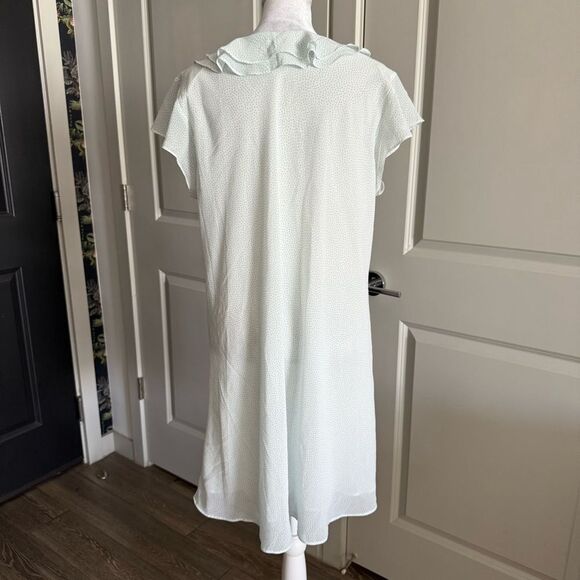 Vintage Oscar de la Renta Pink Label Polka Dot Nightie Babydoll Dress Size L - Picture 4 of 7